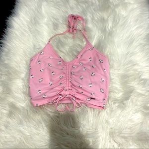 Hollister pink over the shoulder {size medium}